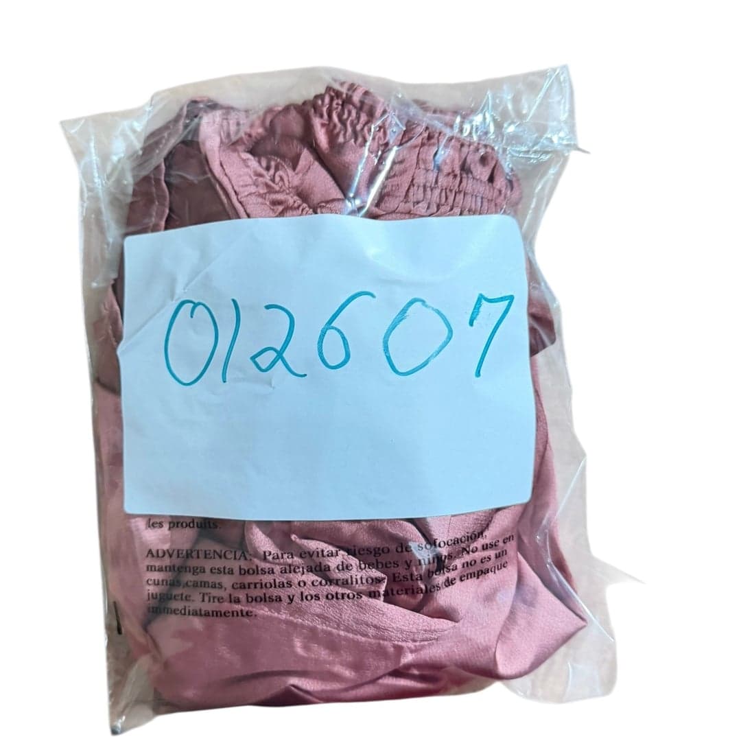 Entro Small Dusty Rose Smocked Puff Sleeve Top - Thumbnail 9