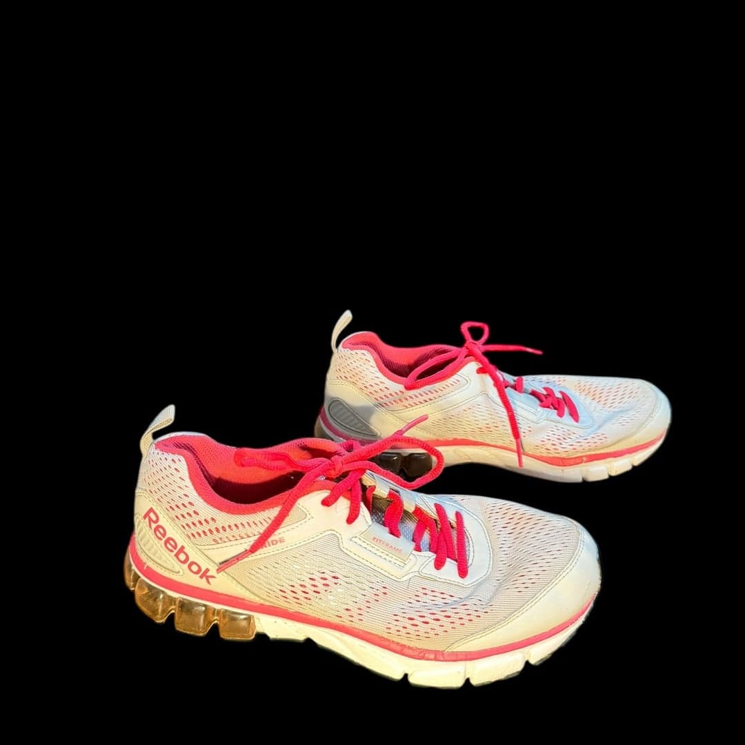 Reebok JetRide Women’s Running Shoes White Pink Size 8 JAP506 - Thumbnail 3