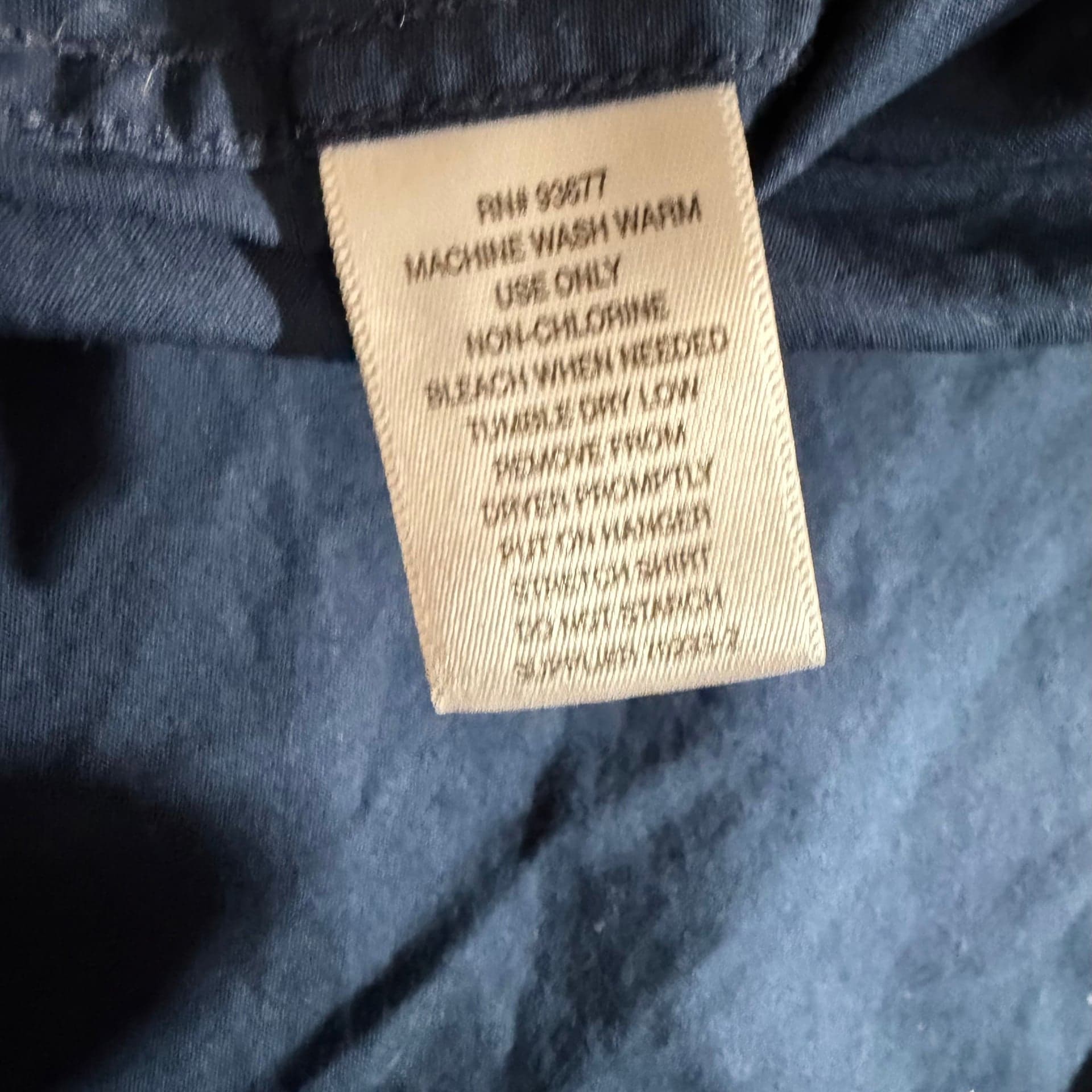 Men’s Claiborne Long Sleeve Button-Down Dress Shirt - Size XL - Navy Blue - Thumbnail 6