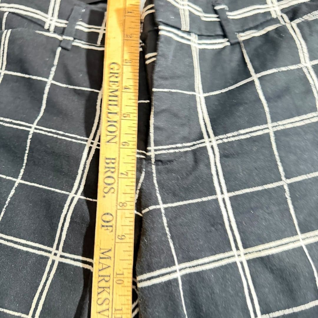 Stylus Black White Plaid Dress Pants Women’s 8 Ankle Straight Leg - Thumbnail 6