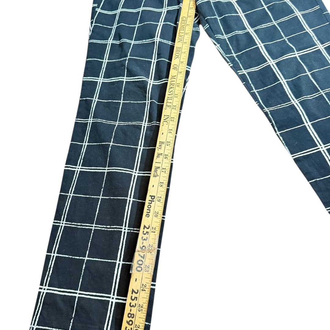 Stylus Black White Plaid Dress Pants Women’s 8 Ankle Straight Leg - Thumbnail 7