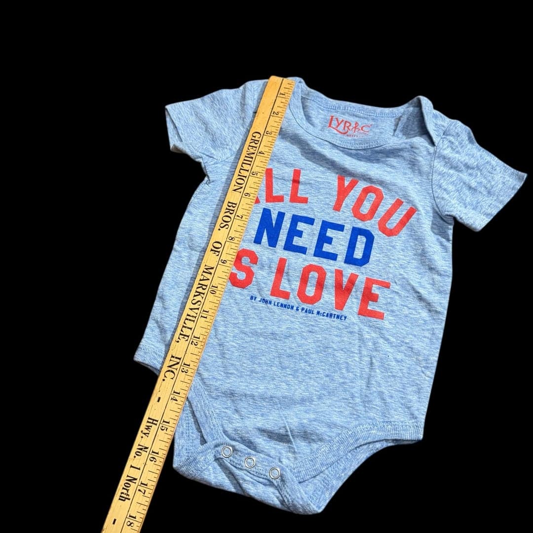 The Beatles All You Need Is Love Baby Bodysuit - Thumbnail 4