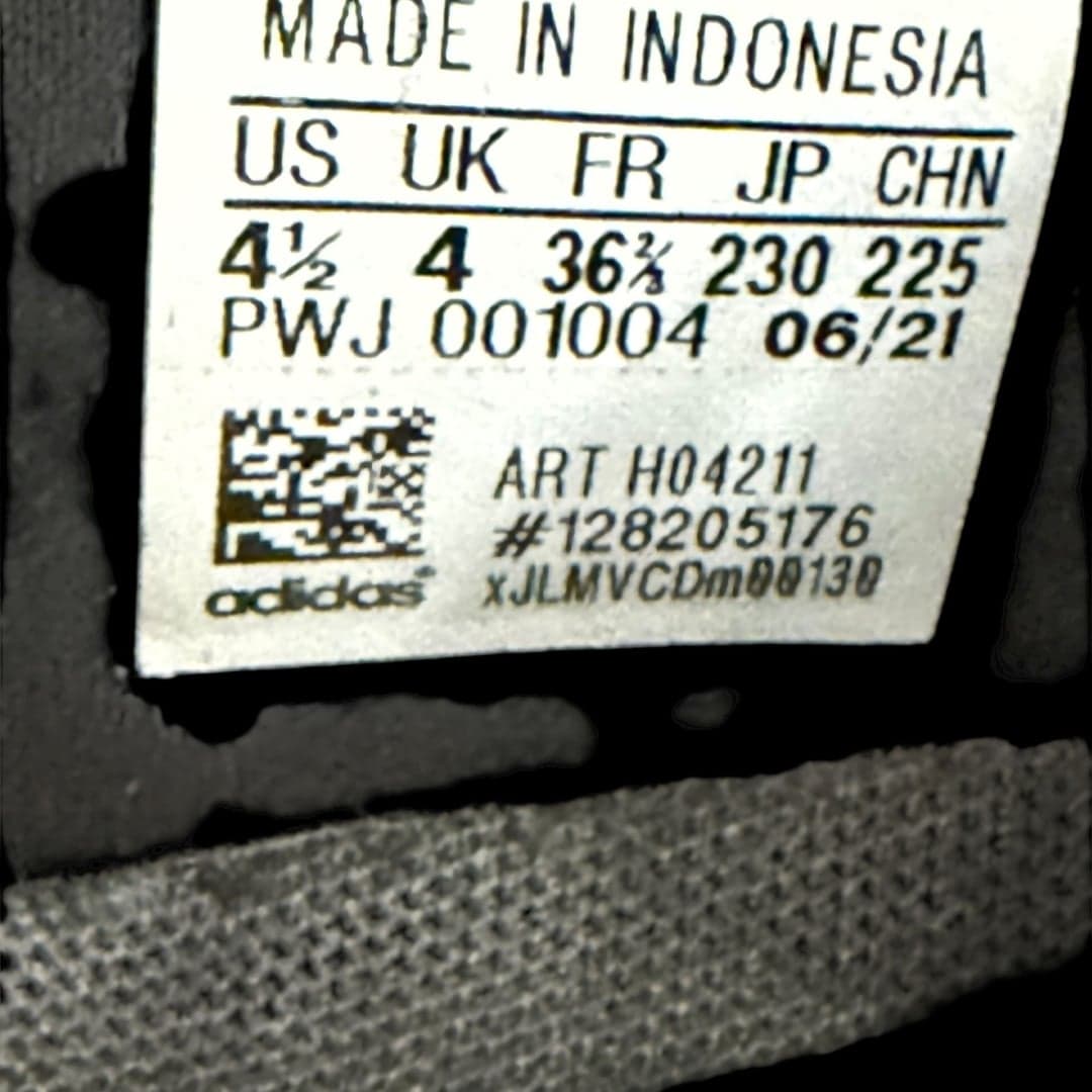 Adidas Racer TR21 H04211 Black White Sneakers Youth 4.5 Running Shoes - Thumbnail 7