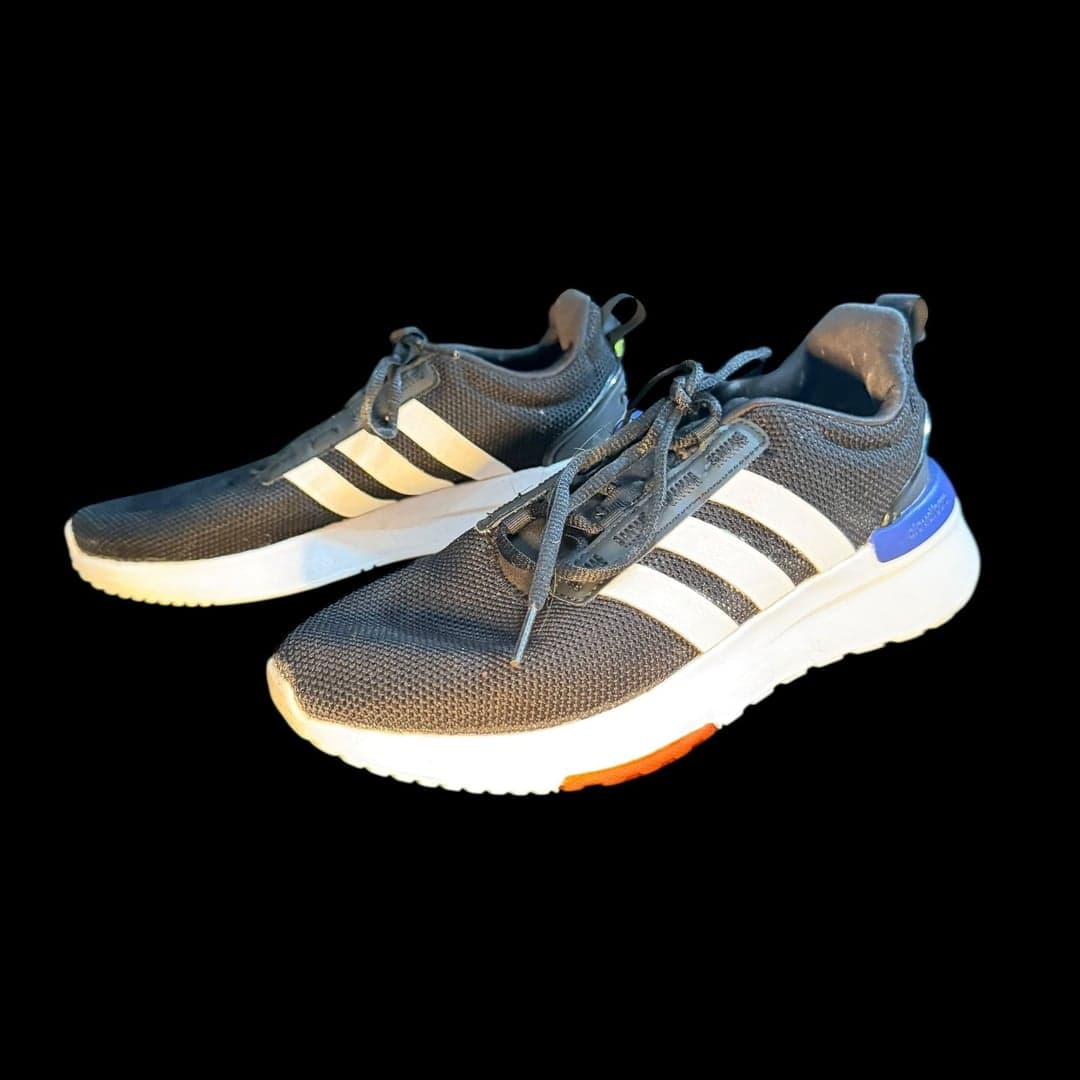 Adidas Racer TR21 H04211 Black White Sneakers Youth 4.5 Running Shoes - Thumbnail 2