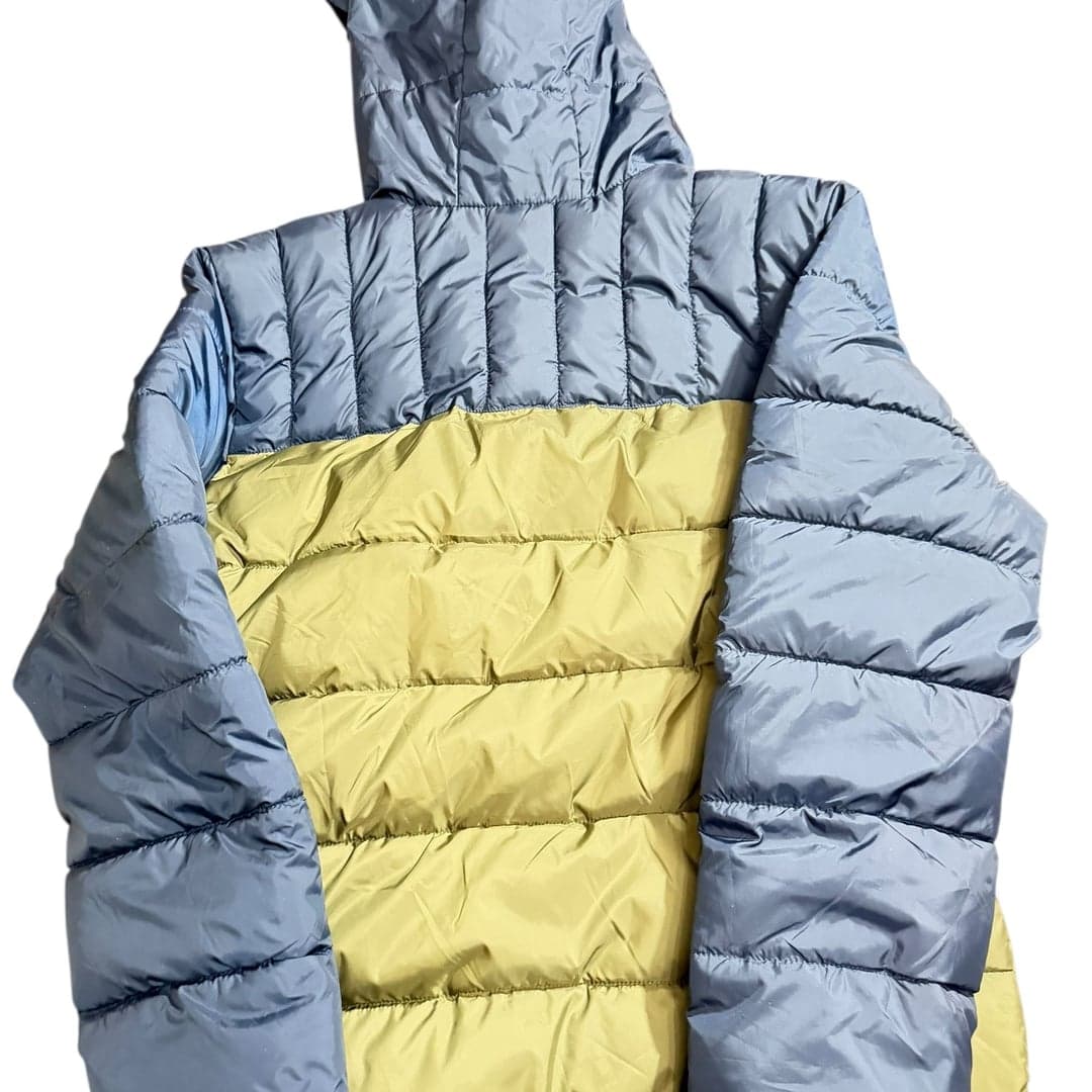 Wonder Nation Youth XXL 18 Puffer Jacket Hooded Olive Blue WB48305 - Thumbnail 2