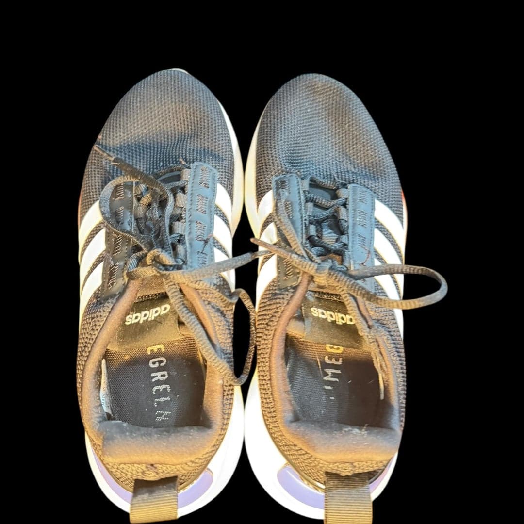 Adidas Racer TR21 H04211 Black White Sneakers Youth 4.5 Running Shoes - Thumbnail 5