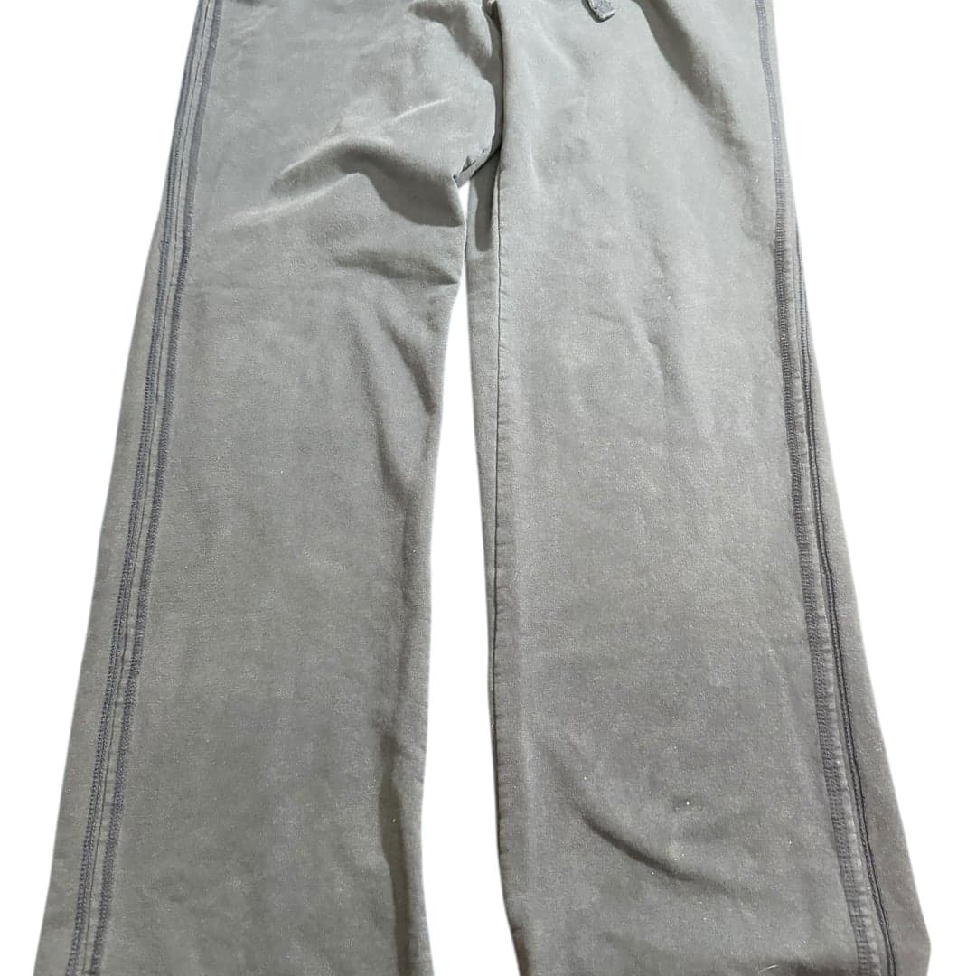 Green Tea Womens Lounge Pants Black Drawstring Straight Leg Size M - Image 1