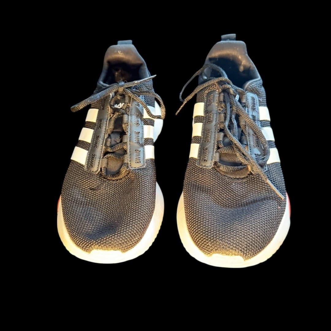 Adidas Racer TR21 H04211 Black White Sneakers Youth 4.5 Running Shoes - Image 1