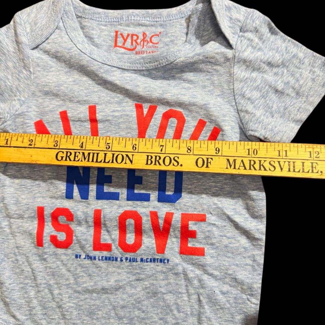 The Beatles All You Need Is Love Baby Bodysuit - Thumbnail 5