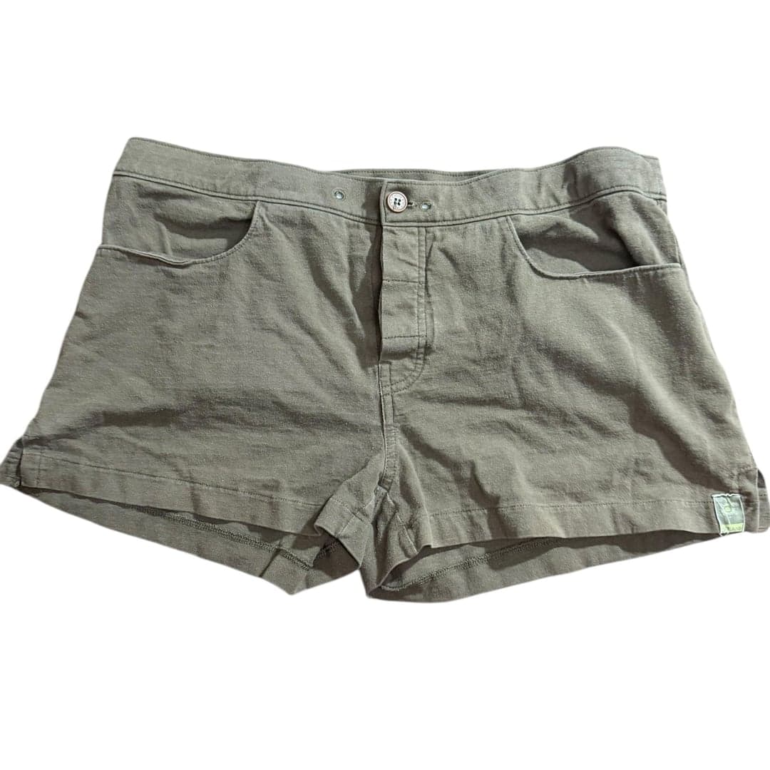 Calvin Klein Jeans Olive Green Cotton Shorts Womens Size M - Image 1
