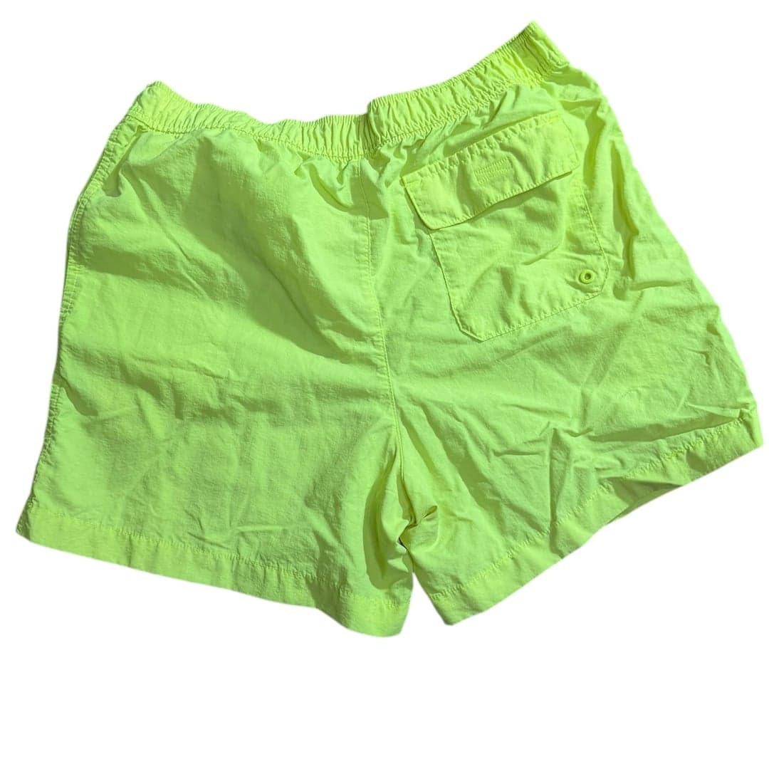 Old Navy Men’s Neon Green Swim Trunks XL Elastic Waist Nylon Shorts - Thumbnail 2