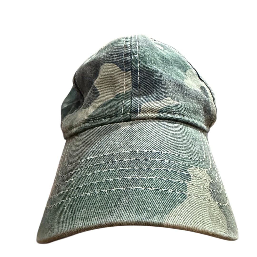 Camouflage Dad Hat Baseball Cap OSFM Adjustable Strapback - Image 1