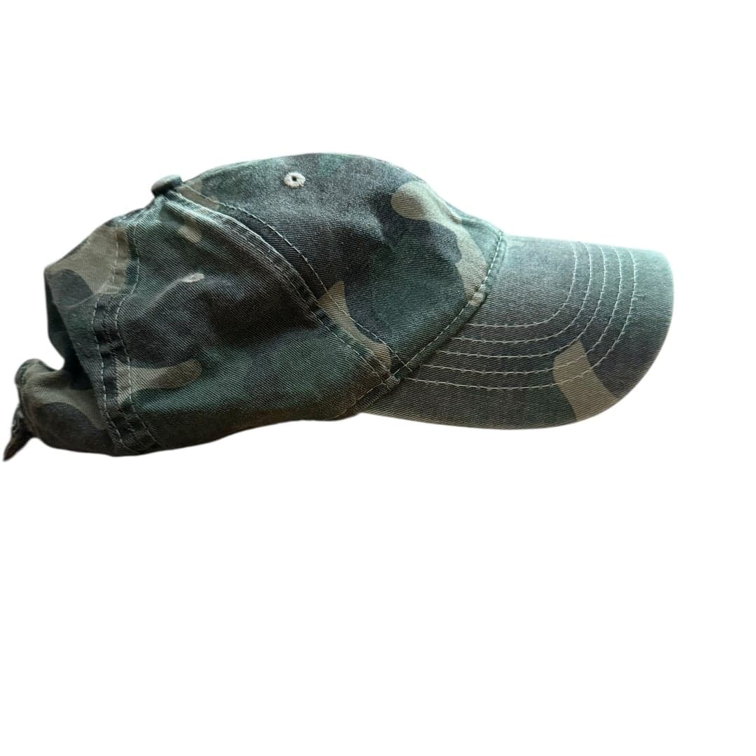 Camouflage Dad Hat Baseball Cap OSFM Adjustable Strapback - Thumbnail 4