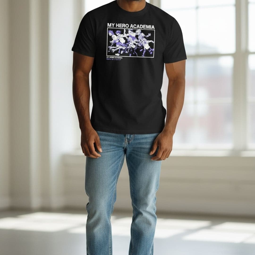 My Hero Academia Class 1-A Black T-Shirt - Thumbnail 2