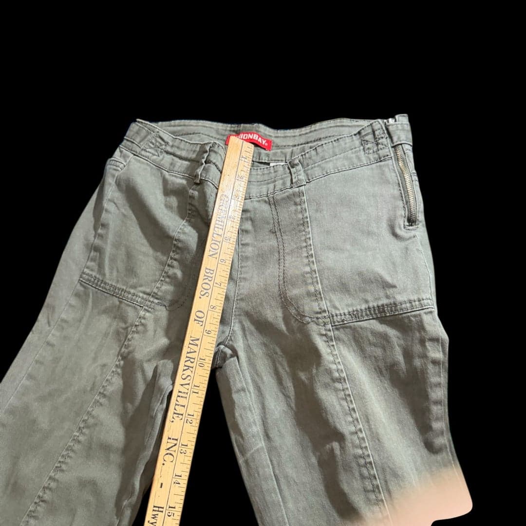 Unionbay Women’s Olive Green Utility Cargo Pants Slim Fit - Thumbnail 7