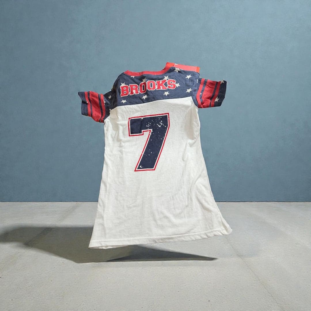 Garth Brooks World Tour #7 Jersey Style Concert T-Shirt Patriotic - Thumbnail 3