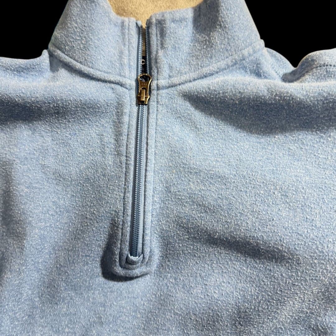 Cremieux Classics Men’s Quarter Zip Fleece Pullover Blue Size Small - Thumbnail 3