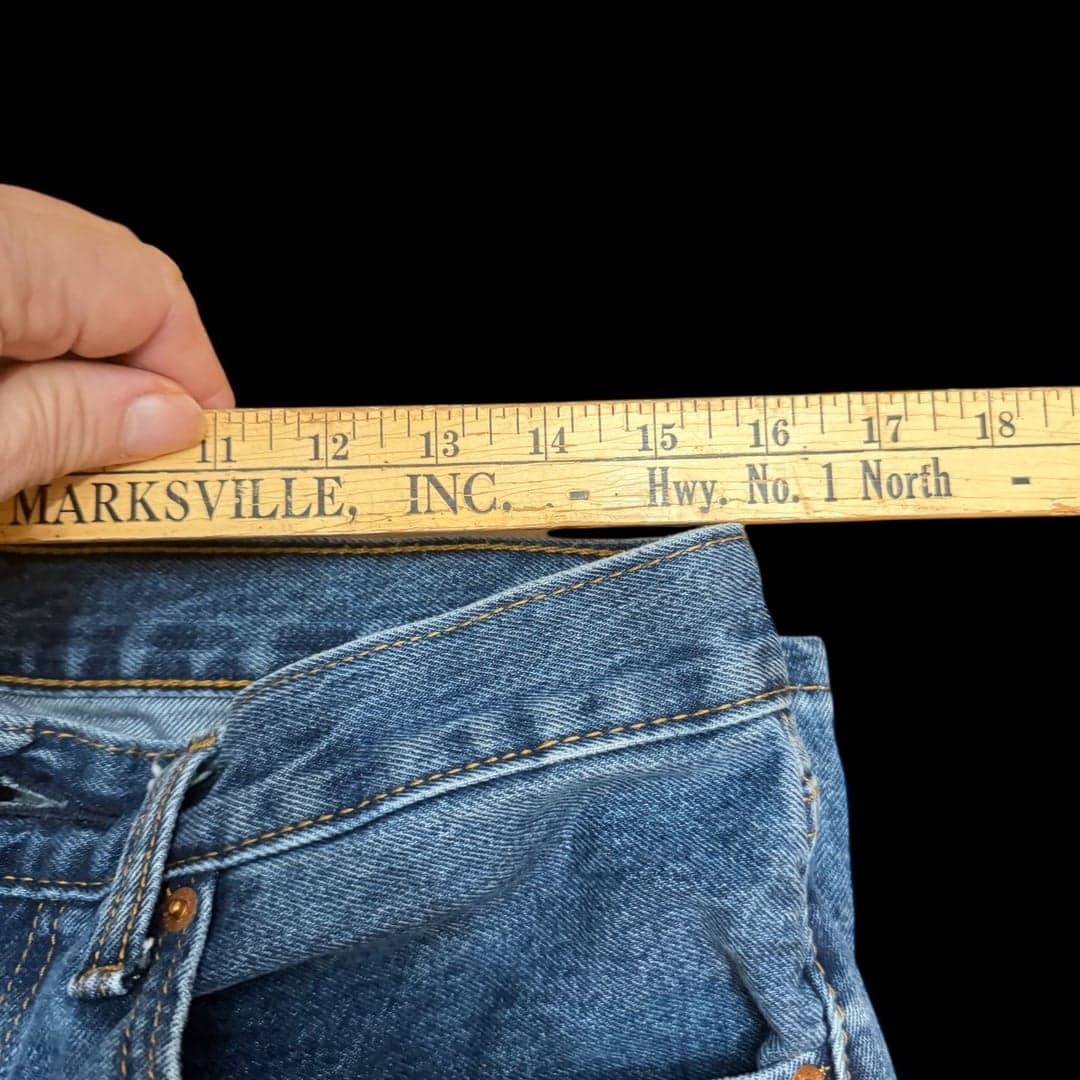 Levi’s 505 Men’s Jeans 32x32 Blue Regular Fit Straight Leg Denim - Thumbnail 4