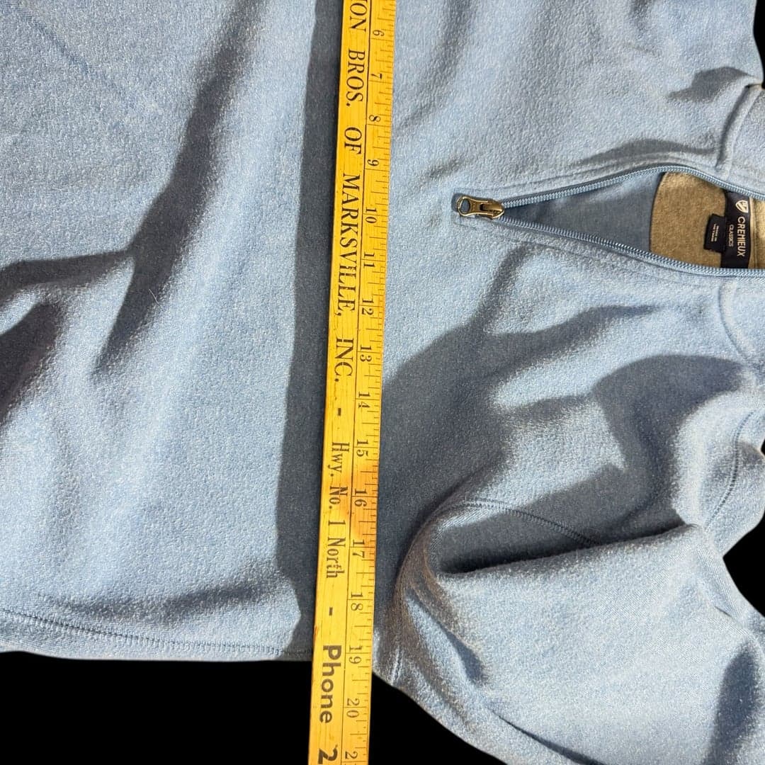 Cremieux Classics Men’s Quarter Zip Fleece Pullover Blue Size Small - Thumbnail 6