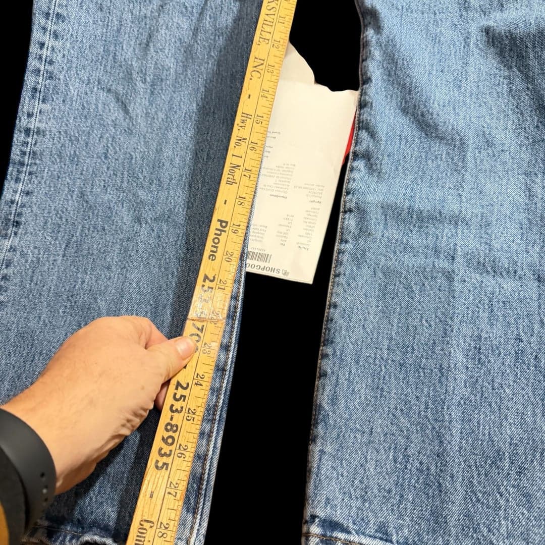 Levi’s 501 Original Fit Button Fly Blue Jeans Men’s W40 L30 - Thumbnail 8