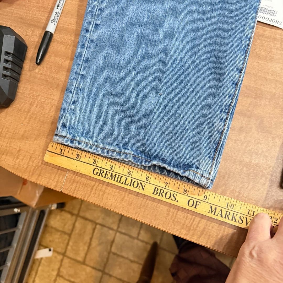 Levi’s 501 Original Fit Button Fly Blue Jeans Men’s W40 L30 - Thumbnail 9