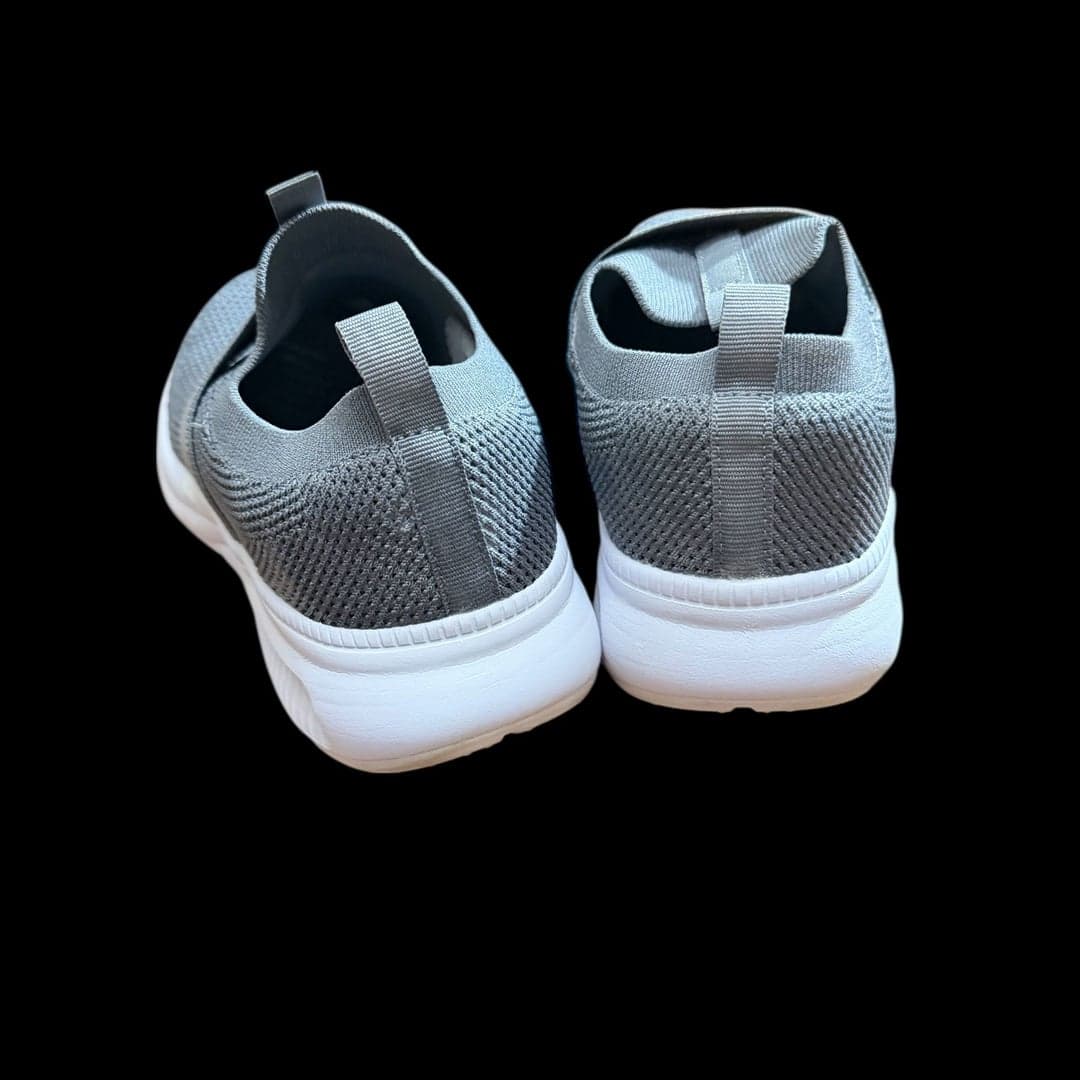 Athletic Works Men's Banded Jogger Slip-On Sneakers Grey 9 1/2 W - Thumbnail 4