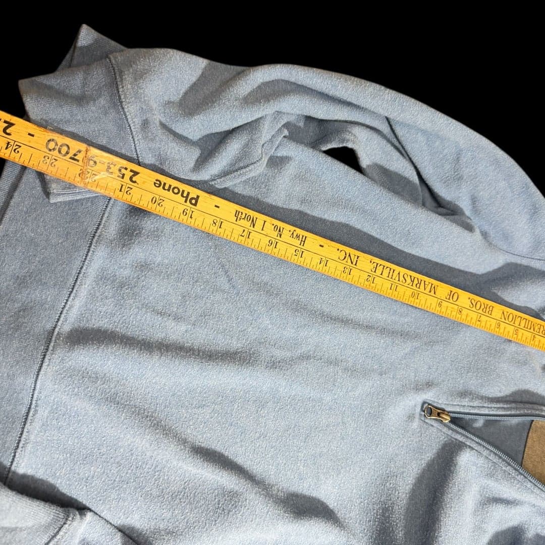 Cremieux Classics Men’s Quarter Zip Fleece Pullover Blue Size Small - Thumbnail 5