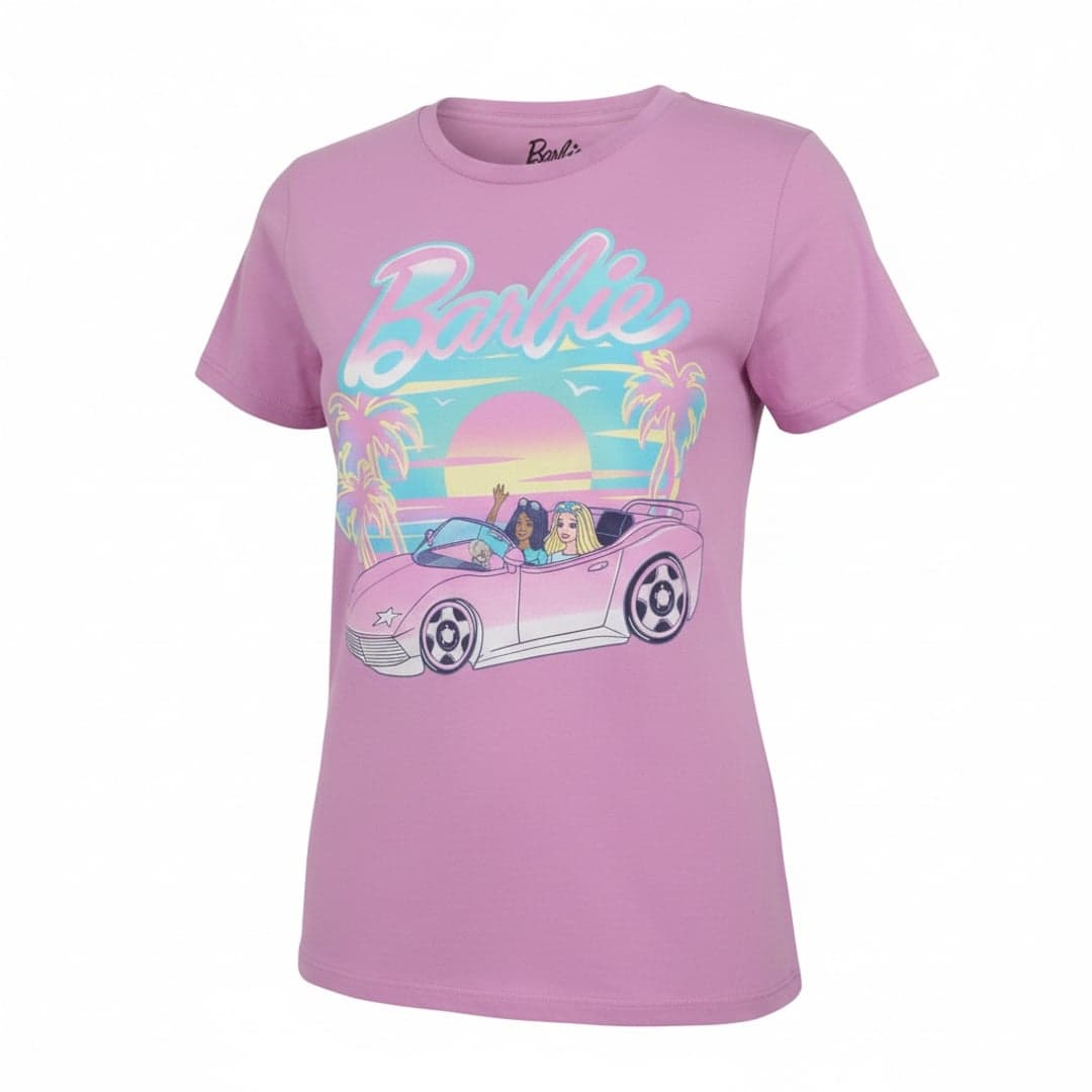 Malibu Barbie Pink Corvette T-Shirt - Thumbnail 2