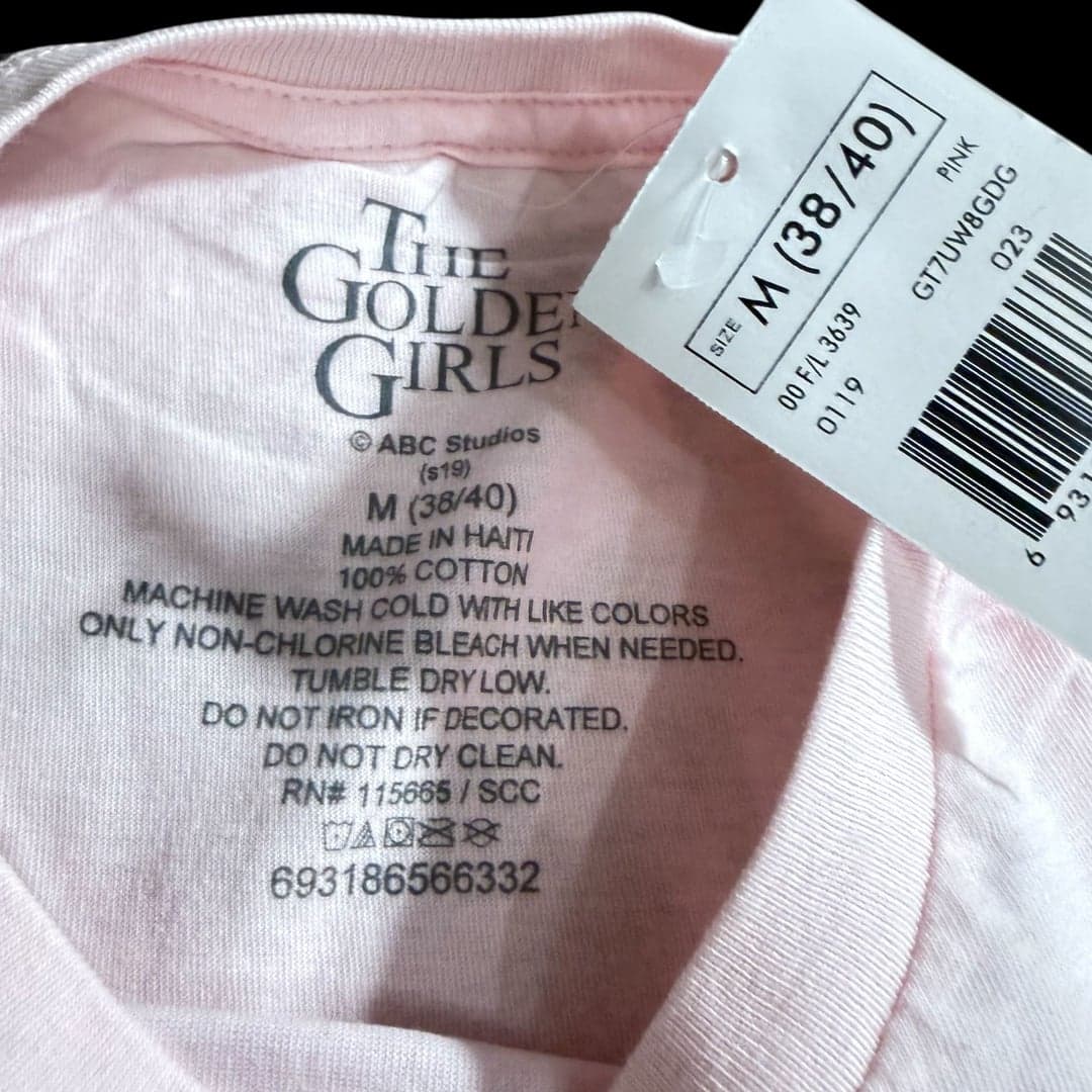 The Golden Girls Stay Golden Pink T-Shirt - Thumbnail 4