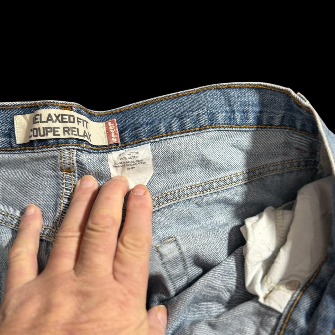 Levi’s 550 Relaxed Fit Jeans Men’s 34x30 Light Wash Zipper Fly Denim - Thumbnail 8