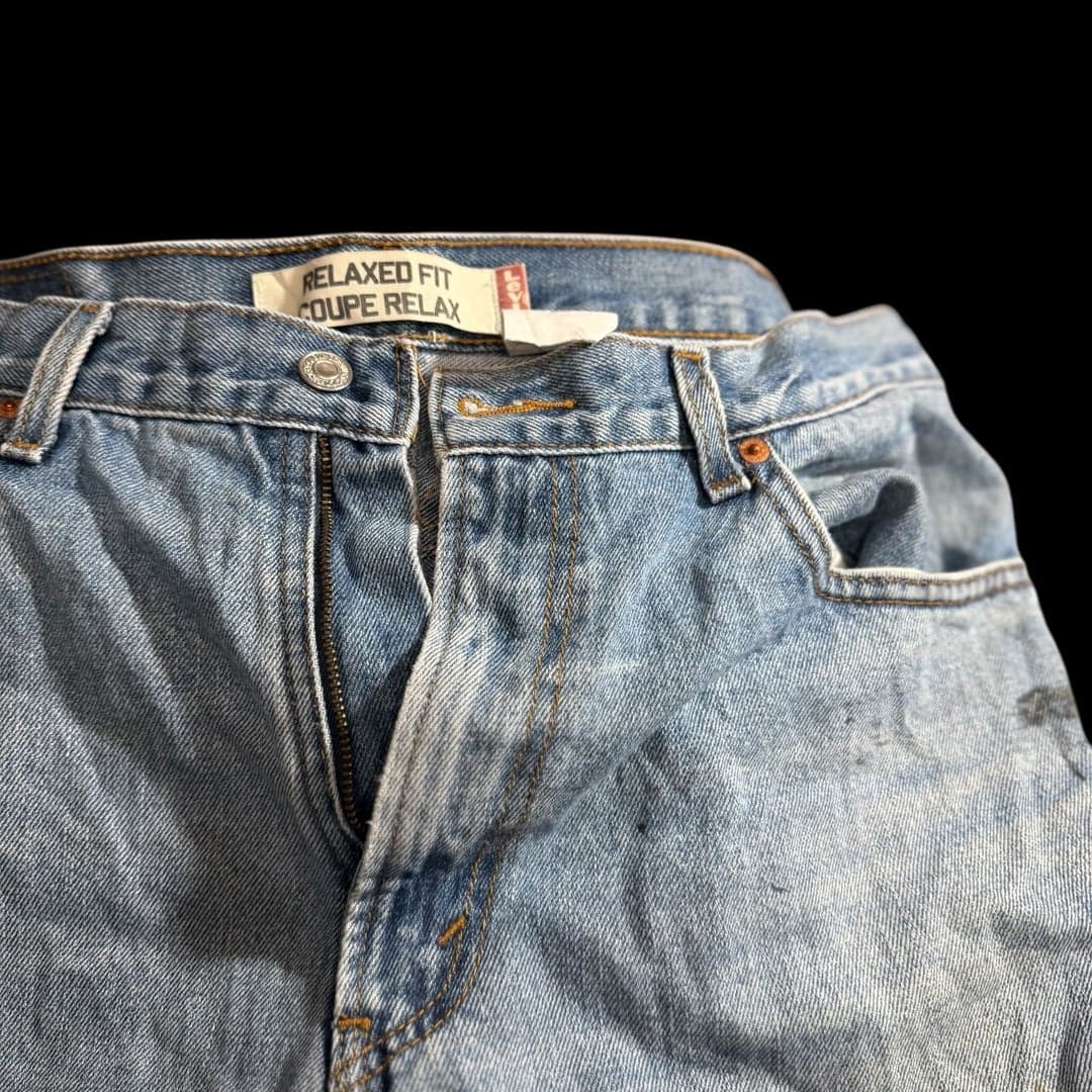 Levi’s 550 Relaxed Fit Jeans Men’s 34x30 Light Wash Zipper Fly Denim - Thumbnail 4