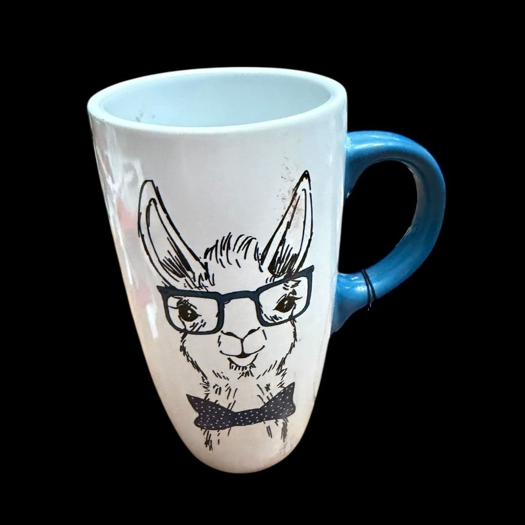 Signature Housewares Hipster Llama With Shades Ceramic Coffee Mug Tea Cup - Image 1