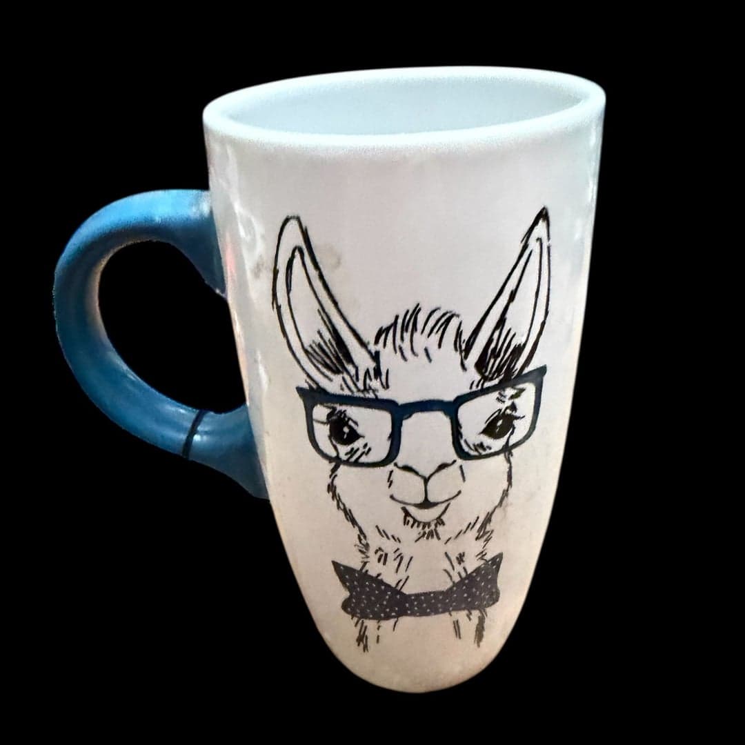Signature Housewares Hipster Llama With Shades Ceramic Coffee Mug Tea Cup - Thumbnail 2