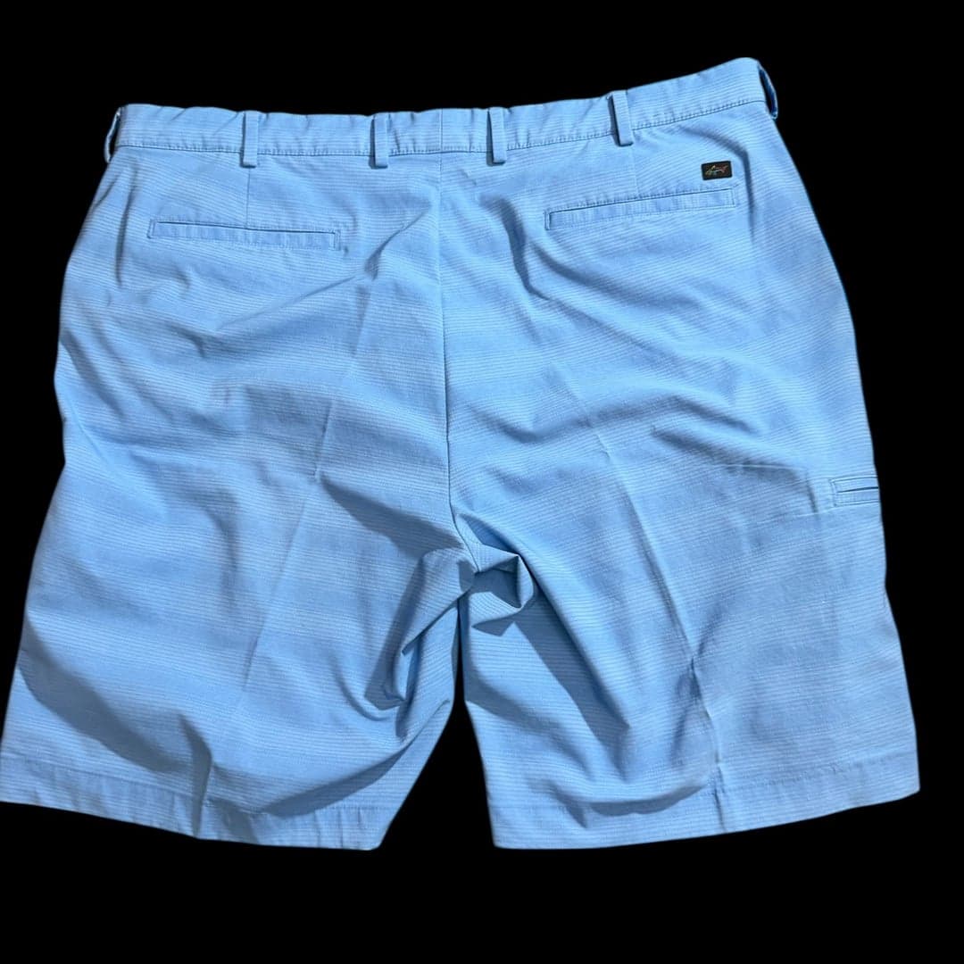 Greg Norman Men’s Golf Shorts W40 Blue Stretch Performance Shark Logo - Thumbnail 4