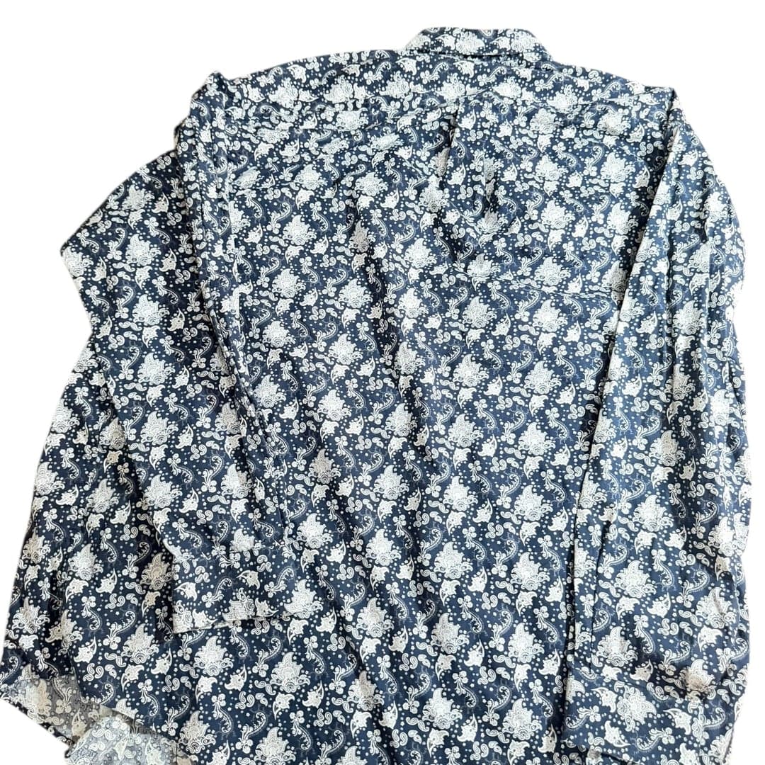 Roundtree & Yorke Men’s Paisley Button Down Shirt 2XT Big Tall Long Sleeve - Thumbnail 2