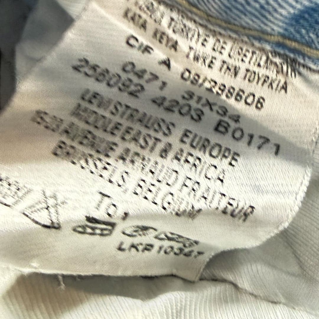 Levi’s 501 Original Jeans Men’s 31x32 Button Fly Straight Leg Denim - Thumbnail 7