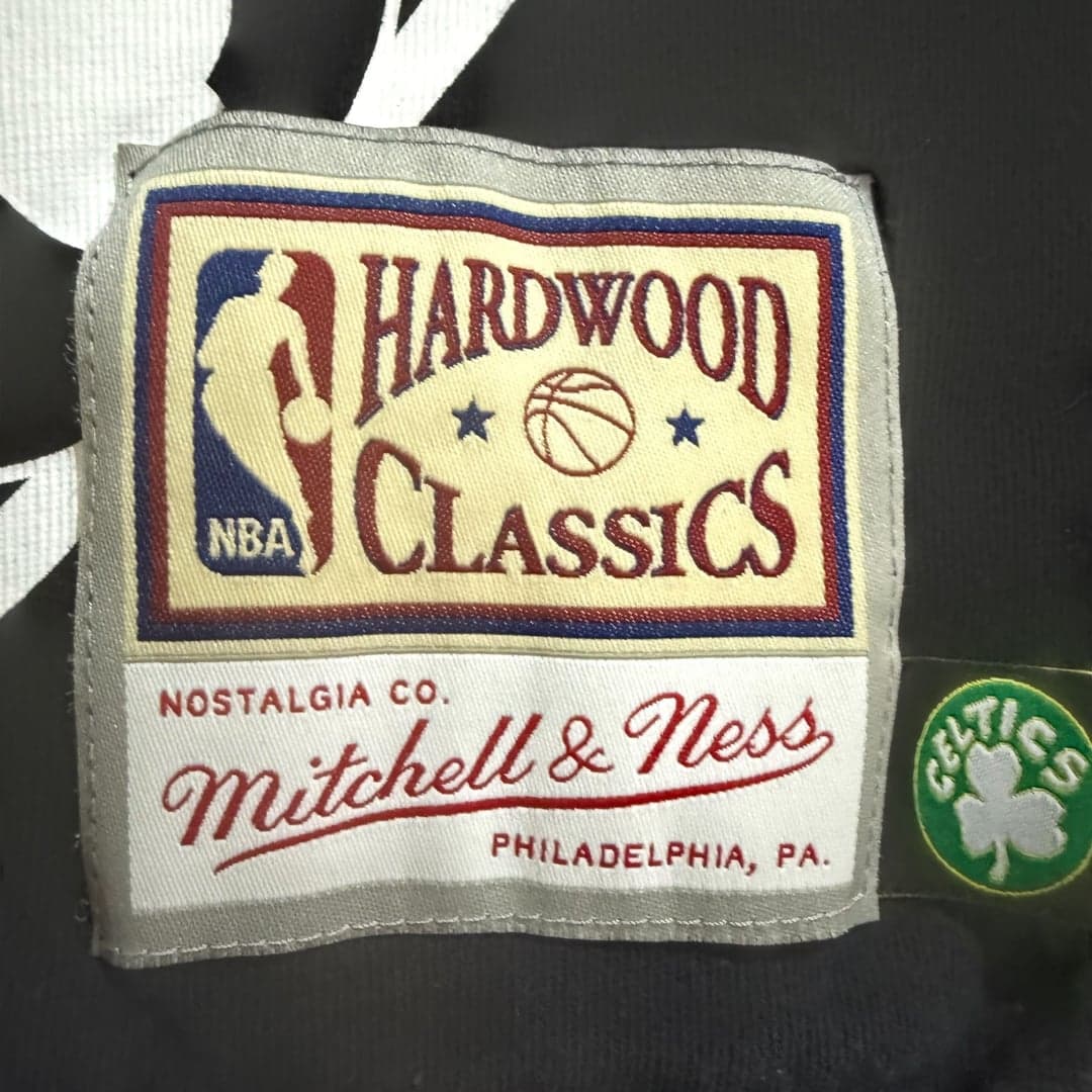 Mitchell & Ness Boston Celtics Big Face 3.0 SS Hardwood Classics Black Tee Shir - Thumbnail 7