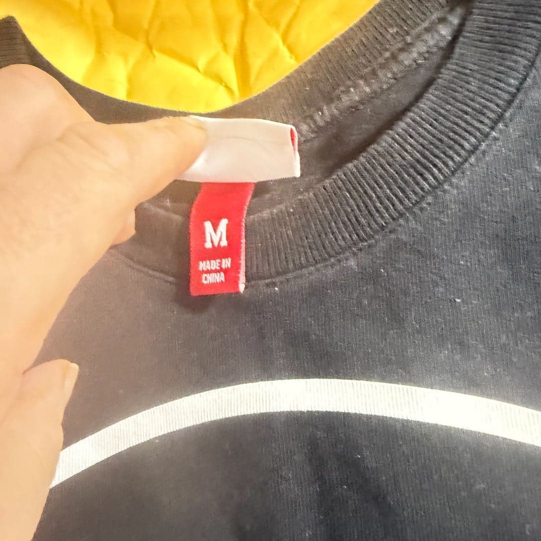 Mitchell & Ness Boston Celtics Big Face 3.0 SS Hardwood Classics Black Tee Shir - Thumbnail 5