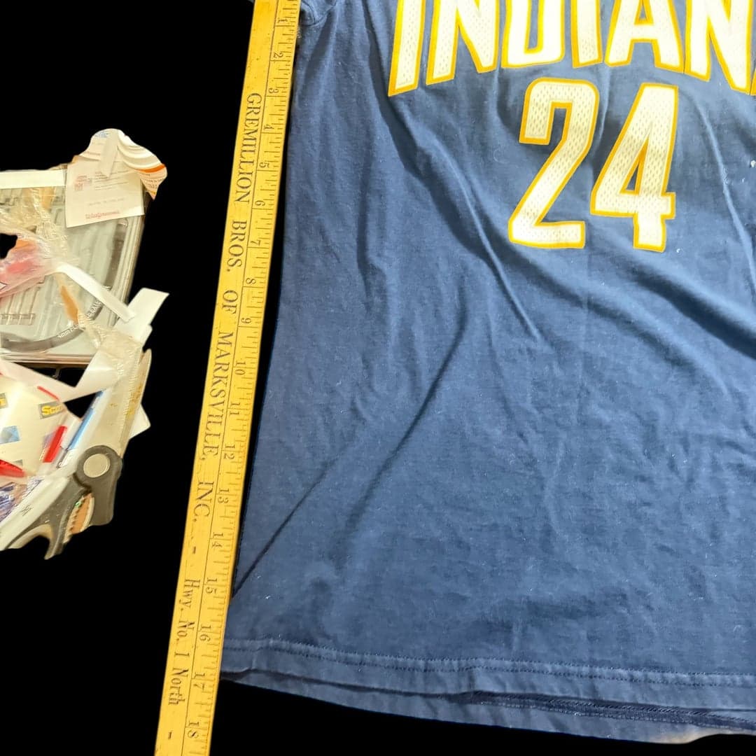 Adidas NBA Indiana Pacers Paul George Navy Blue Jersey T-Shirt M - Thumbnail 6