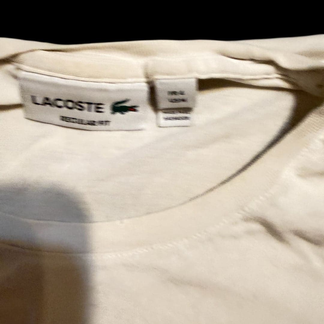 LACOSTE Yacht Racing Boat Men's White T Shirt - Thumbnail 4