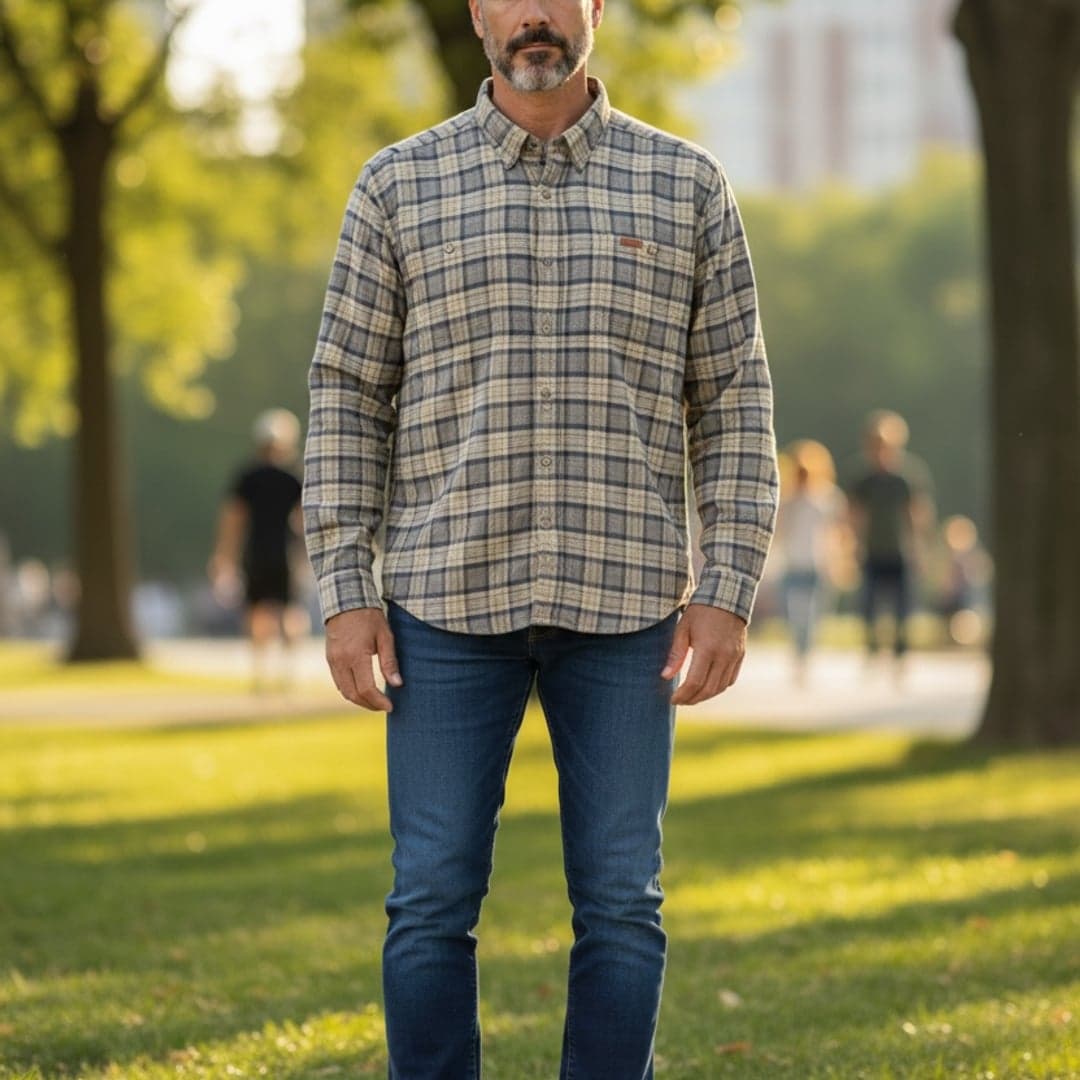 Carhartt Relaxed Fit Plaid Button Down Shirt Mens 2XLarge - Thumbnail 2