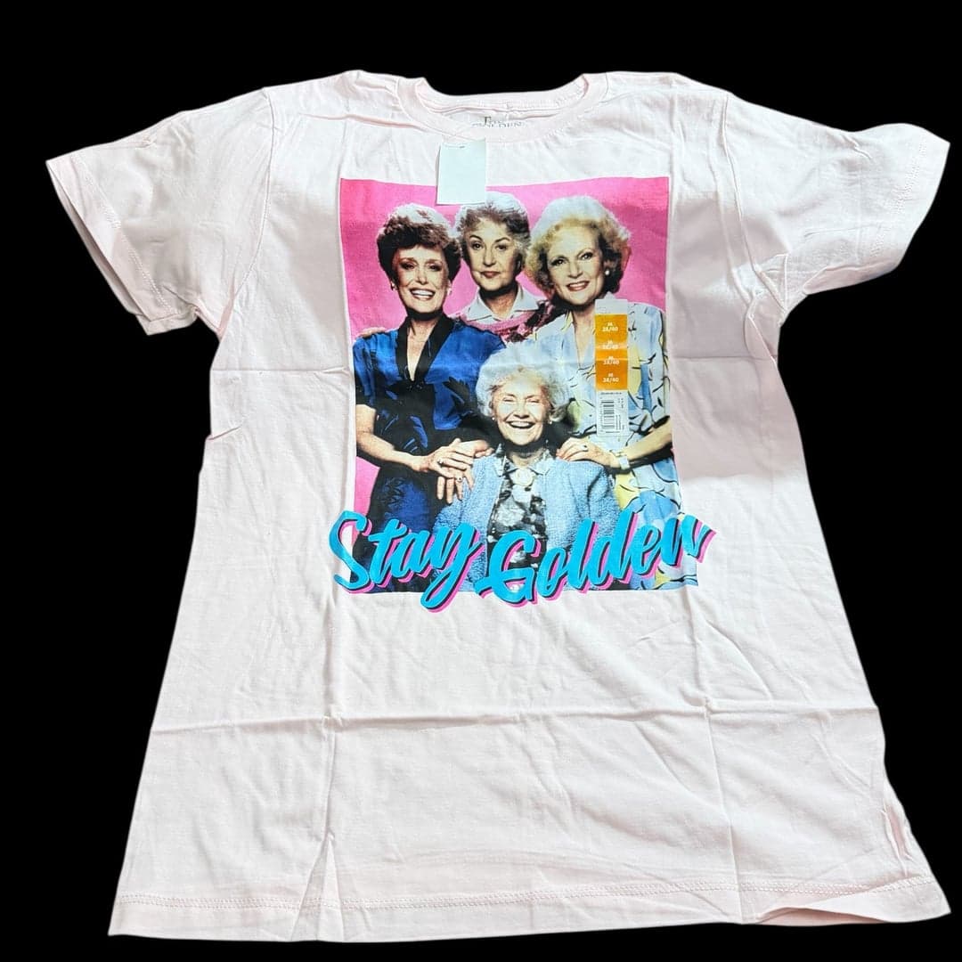 The Golden Girls Stay Golden Pink T-Shirt - Image 1