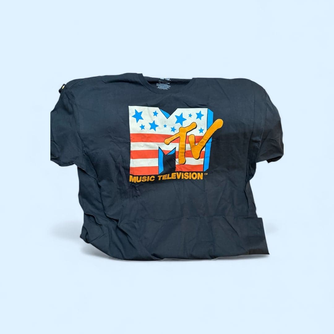 MTV American Flag Logo T-Shirt - Image 1