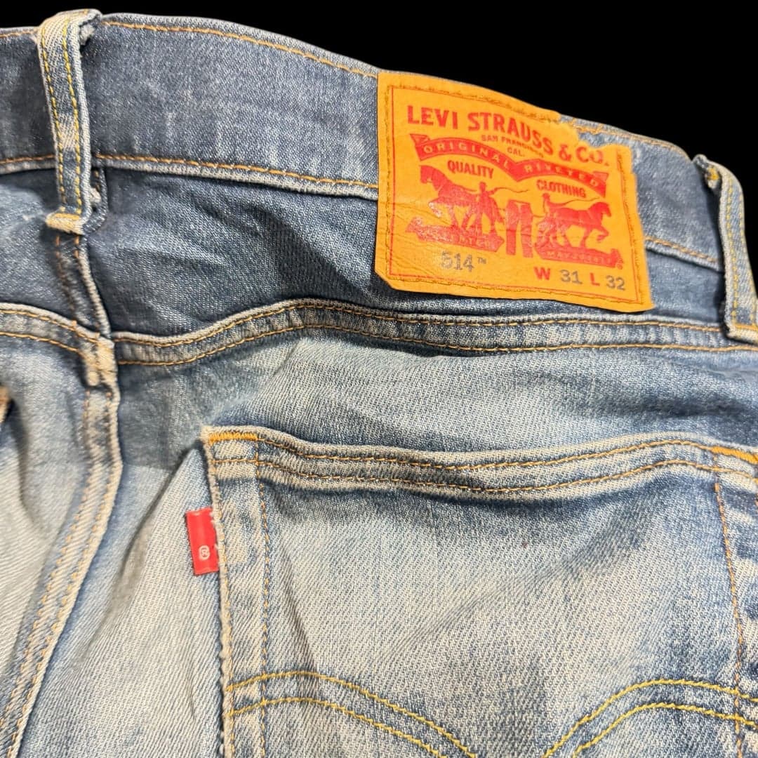 Levi’s 514 Straight Jeans Men’s W31 L32 Slim Straight Zipper Fly Denim - Thumbnail 8