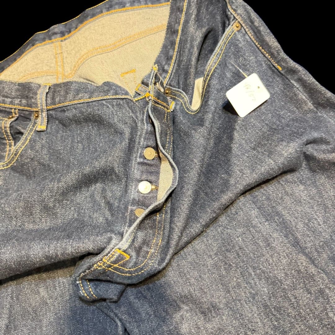 Levi’s 501 Indigo Button Fly Jeans Men’s 34x32 Like unused - Thumbnail 4