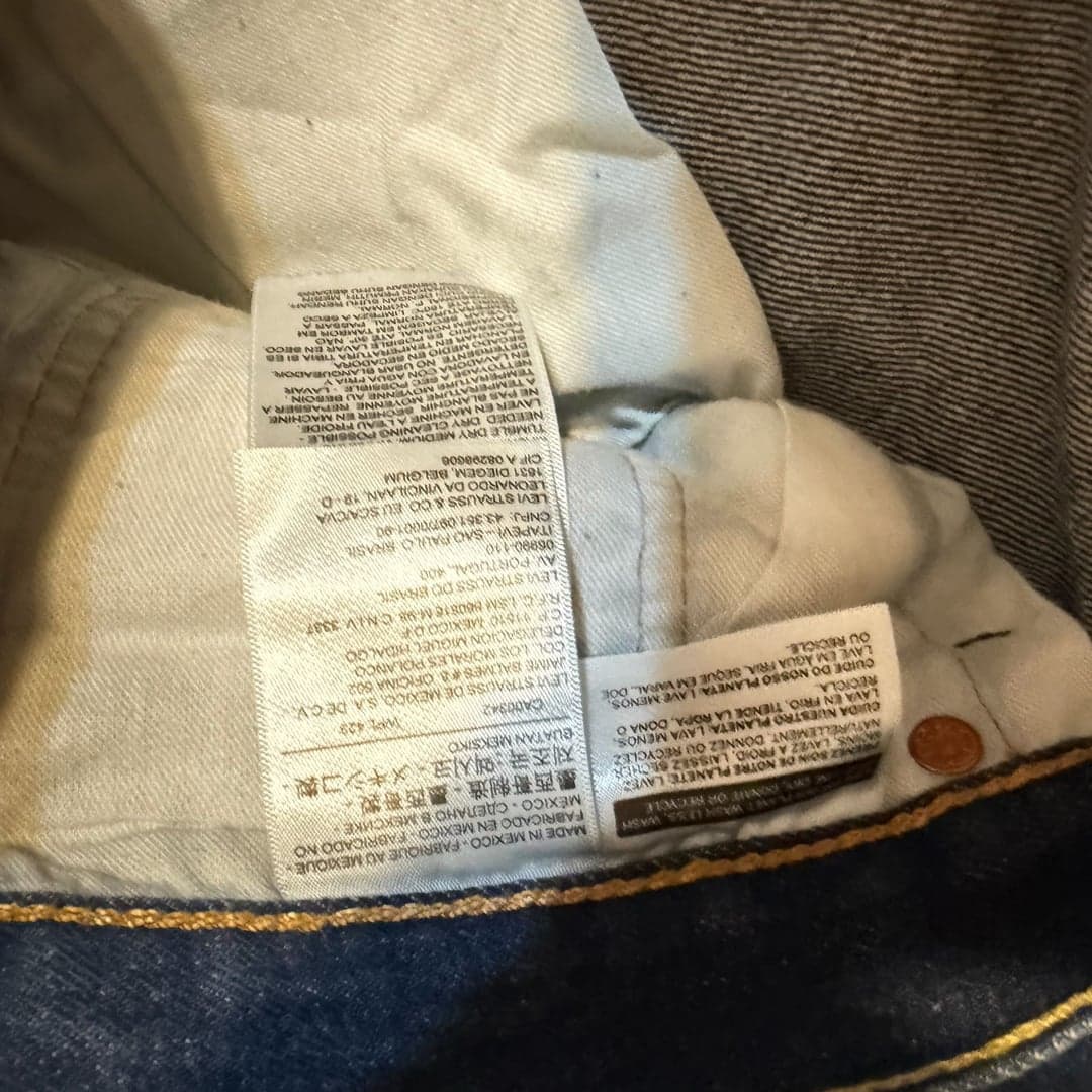 Levi’s 501 Indigo Button Fly Jeans Men’s 34x32 Like unused - Thumbnail 10