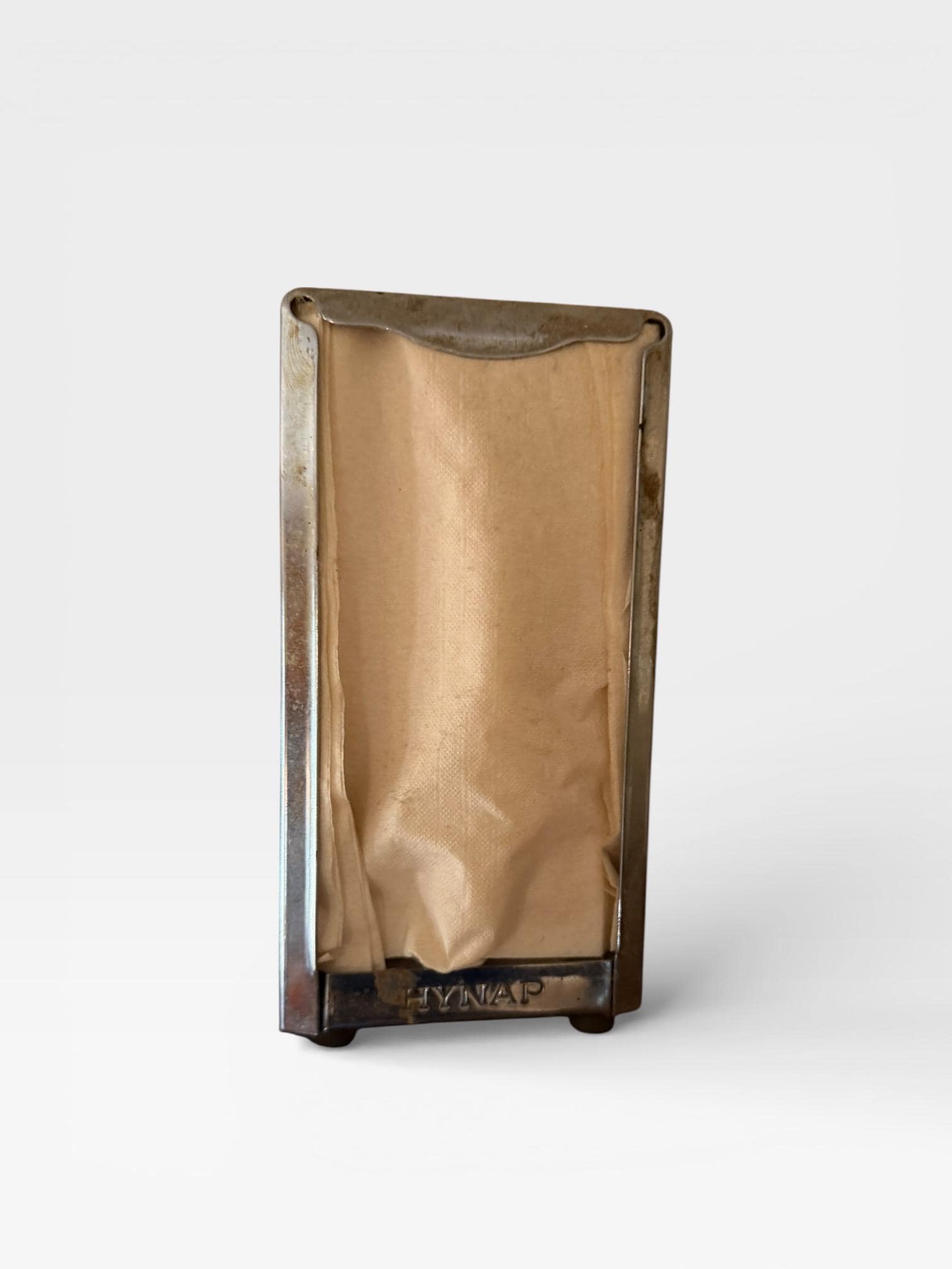 Vintage Hynap Chrome Napkin Dispenser Tabletop Diner Restaurant Retro 1950s - Image 1