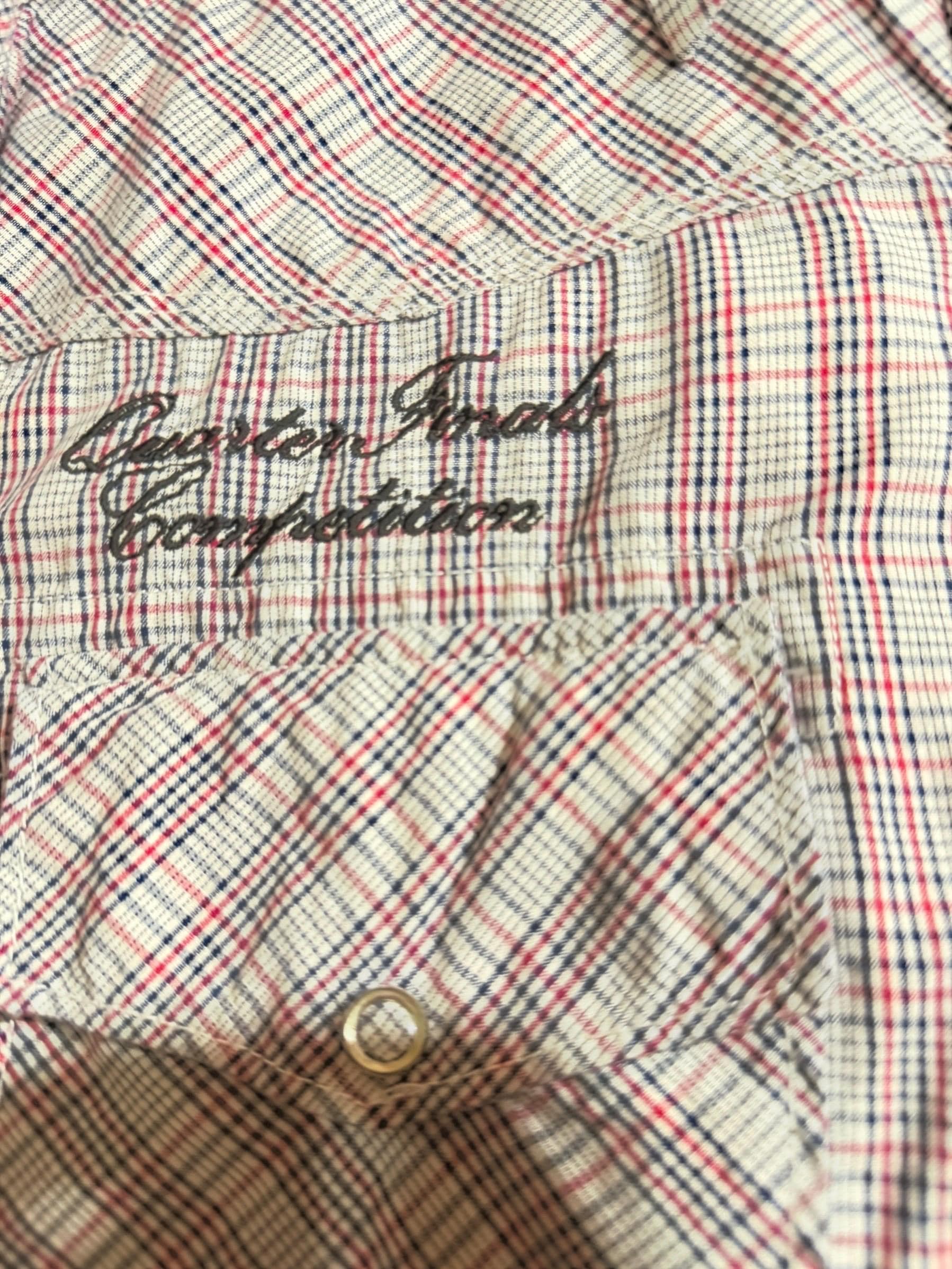 Vintage 2008 Barrel Racing Shirt | Red Snap Jean Co, PBR Patch - Thumbnail 6