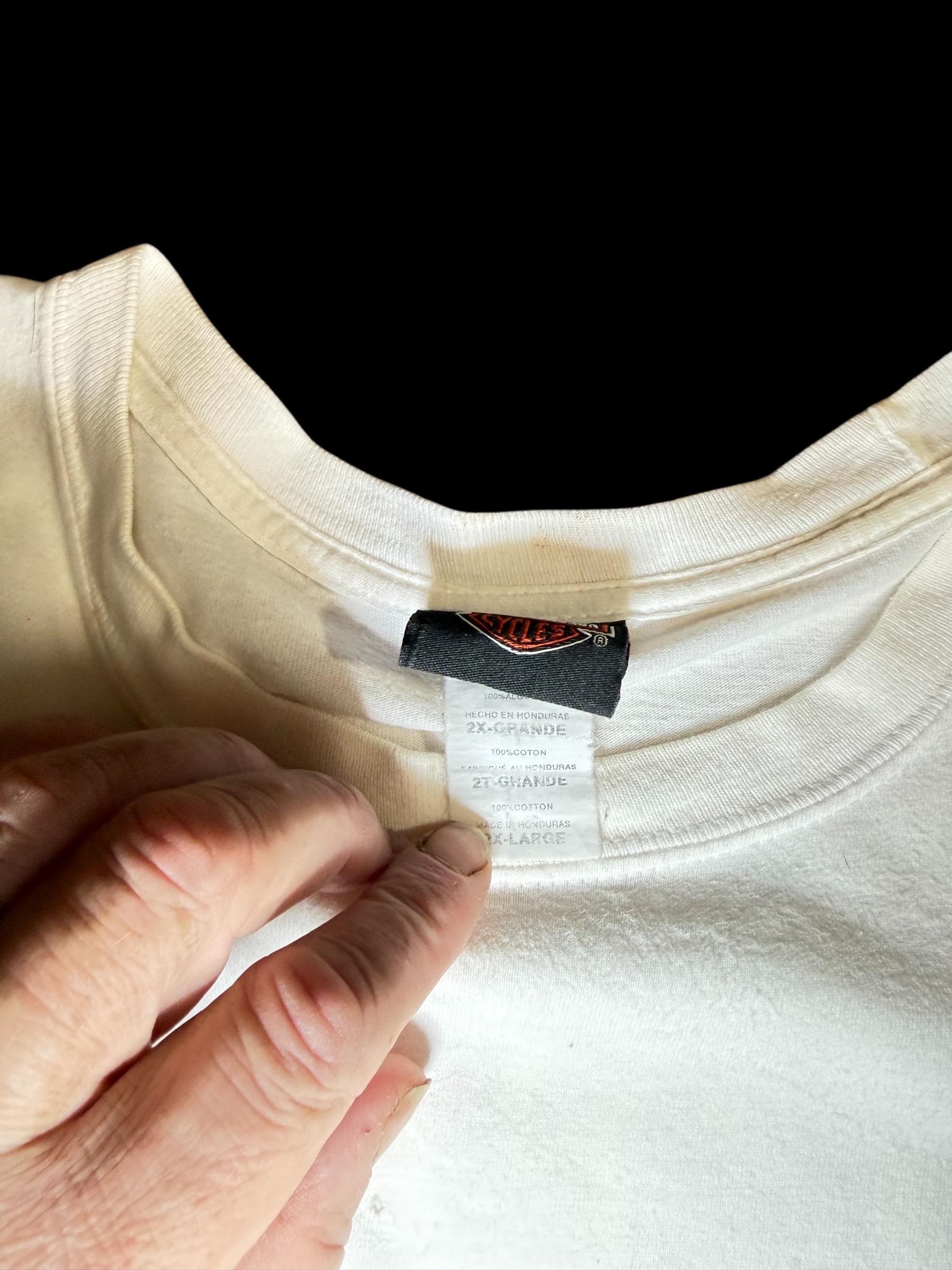 Harley Davidson Austin Texas Cowboy T Shirt XXL White Pocket Tee - Thumbnail 6