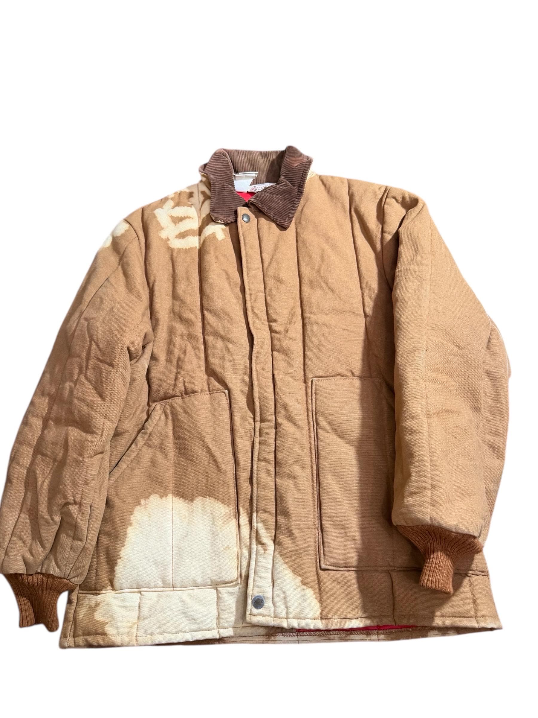 Vintage Walls Blizzard-Pruf Work Jacket Distressed Duck Canvas Insulated Coat - Image 1